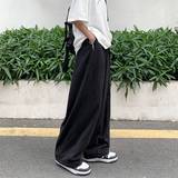 水洗棉直筒宽松阔腿裤子街头复古工装休闲长裤男女102B-K259P45，男装工装外套，星座102B