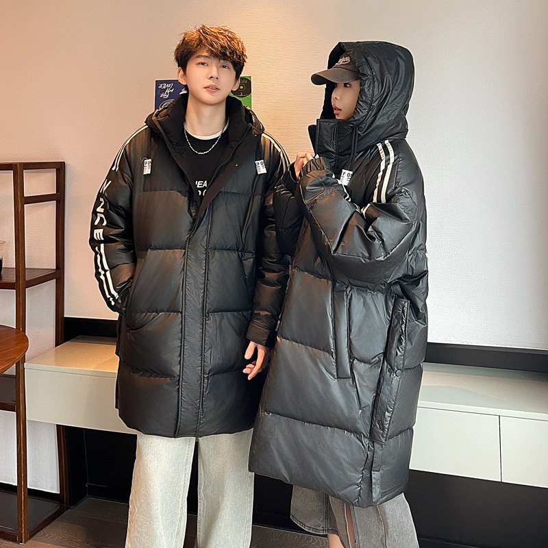 防水情侣装羽绒服男女中长款加厚大码免洗冬季外套102B-Y8913P195,男装羽绒服,星座102B