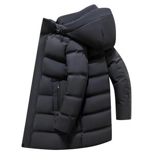冬款羽绒服男连帽加厚中长款情侣羽绒衣百搭外套102B-Y6809P225图片
