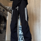加绒灯芯绒三条杠工装裤男女休闲裤运动长裤102B-K8217P45加绒55，男装工装外套，星座102B
