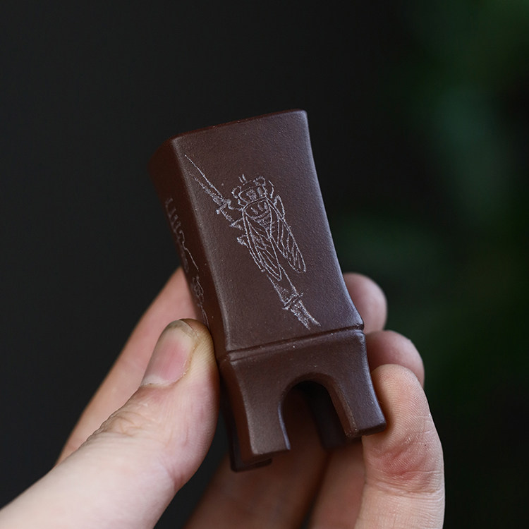 应小清迷你紫砂花盆全手工原矿紫泥拇指微型植物把玩中国风姬月季