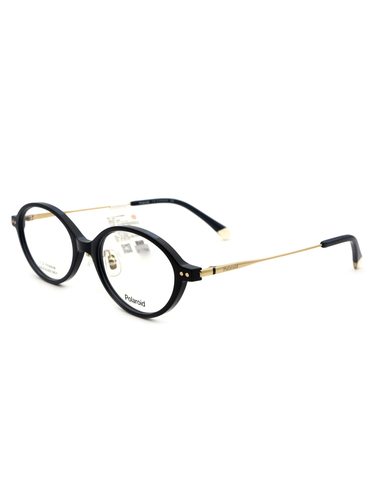 Polaroid宝丽来近视眼镜椭圆框男女款轻盈钛可配度数防蓝光 0197F