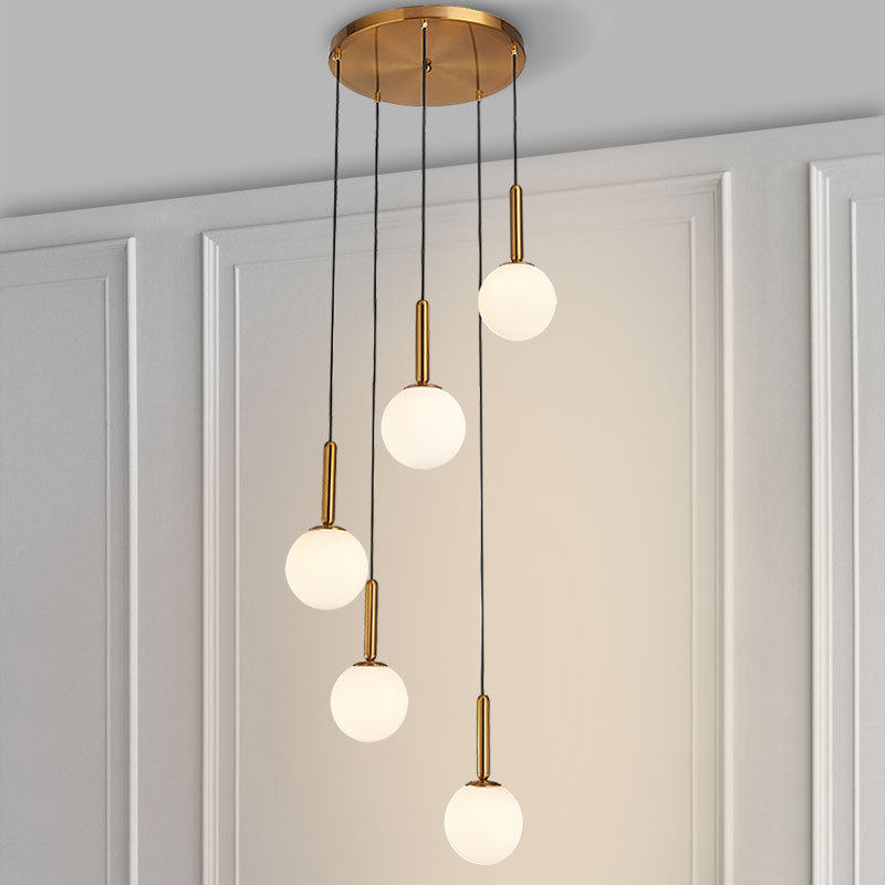 新款复式楼中楼吊灯简约北欧客厅灯玻璃魔豆别墅旋转楼梯灯长吊灯在类目 家装主材, 灯具灯饰, 吊灯(新增), LOFT/复式住宅/楼梯吊灯中 - 来自Buy2taobao.com提供专业的淘宝代购服务