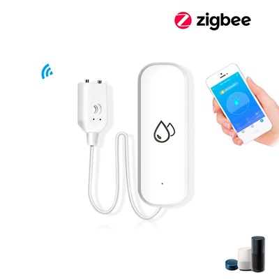zigbee2mqtt/zigbee漏水传感器家用溢水水浸探测器声音报警器
