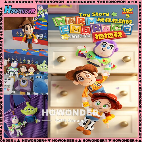 正品52TOYS迪士尼玩具总动员抱抱我毛绒玩偶挂件盲盒潮玩包挂礼物