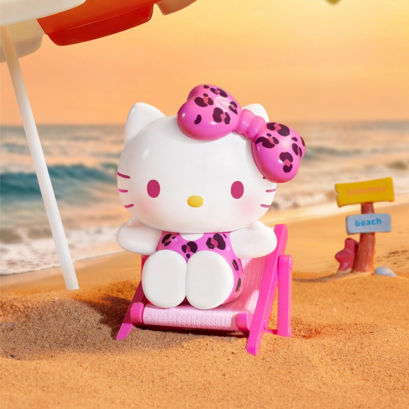正版TOPTOY HelloKitty夏日海滩系列手办盲盒潮玩可爱摆件礼物女