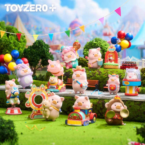 零加TOYZERO罐头猪LuLu猪盲盒缤纷乐园系列潮玩手摆件植绒游乐园