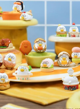 小刘鸭杂货铺小食铺系列萌粒盲袋迷你盲盒手办潮玩创意摆件礼物