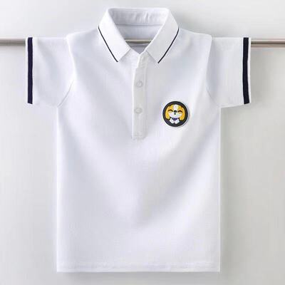 男童短袖T恤翻领polo衫中大童