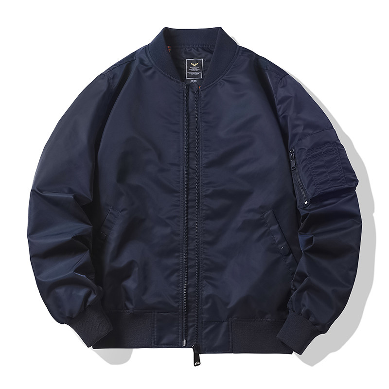 常年现货可定制加棉/薄余文乐MA1飞行员夹克男棒球服外套