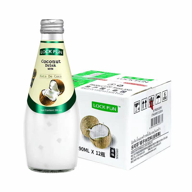 泰国进口乐可芬*3瓶椰果椰子水290ml原味椰汁饮料聚餐整箱批发,咖啡/麦片/冲饮,椰汁水/椰汁/椰奶,淘宝优惠券,粉丝福利购,淘宝优惠卷