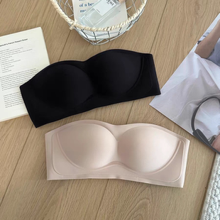 23无痕聚拢无肩带蹦迪不掉抹胸无钢圈文胸内衣053 防滑不掉选手