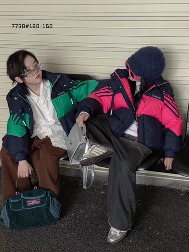 Ok100优质羽绒服冬装2024新款洋男女男短款外套加厚白鸭绒中大童