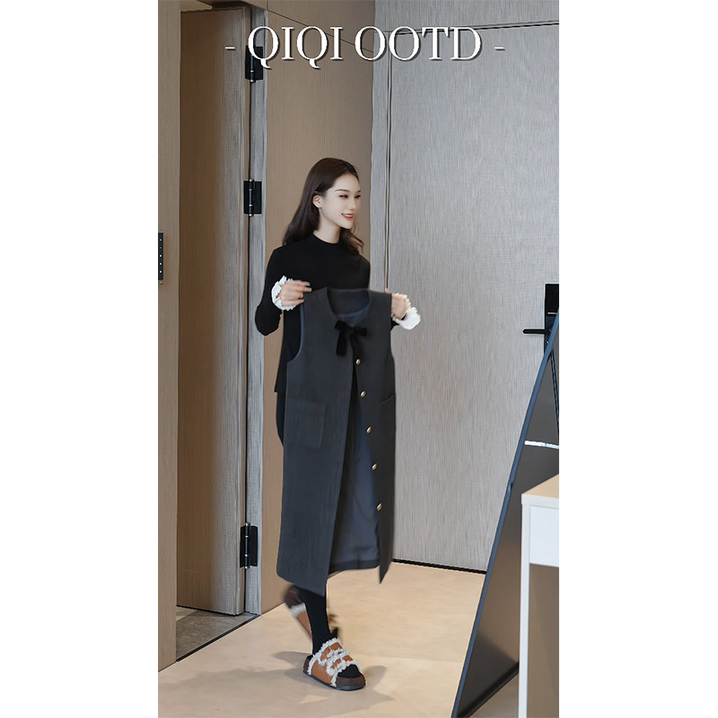 柒院家大码女装撞色花边袖针织打底衫2025秋冬款遮肉保暖内搭上衣,女装/女士精品,T恤,淘宝优惠券,粉丝福利购,淘宝优惠卷