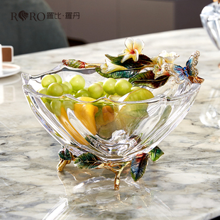 罗比罗丹《希望》果盘珐琅彩工艺水果盘创意茶几家居摆件乔迁礼物