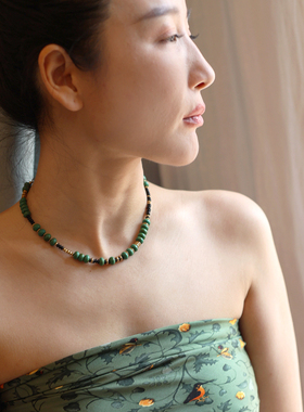 屿棠造饰女lawfy绿松石项链优雅