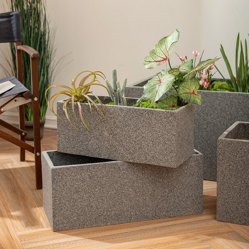 掬涵镁泥简约现代花盆