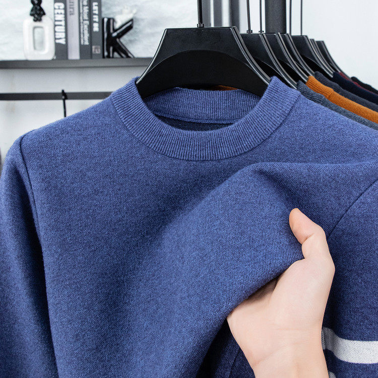 半高领冬季青春活力风套头中老年针织衫/毛衣