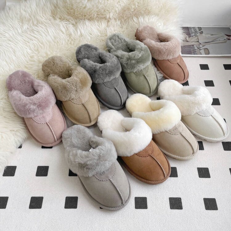 羊毛家居拖鞋澳洲防滑EVERAU冬款