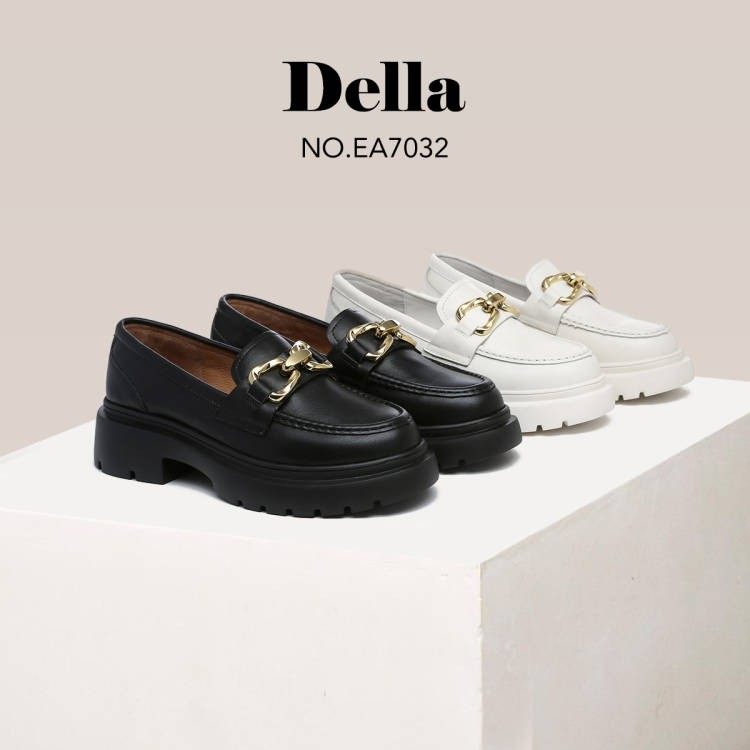 澳洲EVERAU乐福鞋牛皮鞋面复古经典厚底豆豆乐福鞋增高女鞋7032,女鞋,乐福鞋（豆豆鞋）,淘宝优惠券,粉丝福利购,淘宝优惠卷