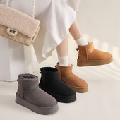 澳洲TASMAN AUS加绒雪地靴羊毛短靴女2025年新款 加厚抗寒防滑女靴