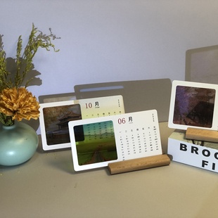 2025蛇年摆桌台日历企业l光影片照片反转胶片创意装饰礼品物定制