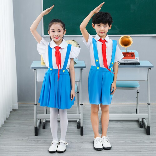 儿童大合唱演出服红领巾合唱服中小学生舞台诗歌朗诵表演服装六一