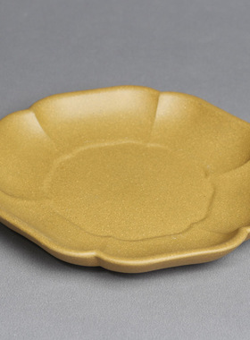 宜兴紫砂干泡台承壶茶具配件段泥壶垫茶杯垫茶承托茶台刻绘小茶盘