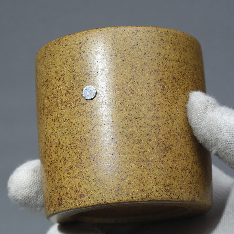 宜兴紫砂杯纯全手工主人杯 特高温柴烧窑变铁砂泥 品茗杯精品直杯
