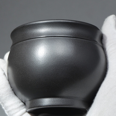 纯色手工紫砂中式主人杯