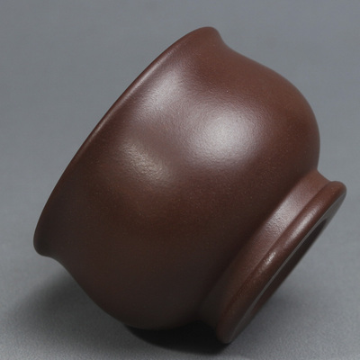 宜兴手工紫砂纯色品茗杯