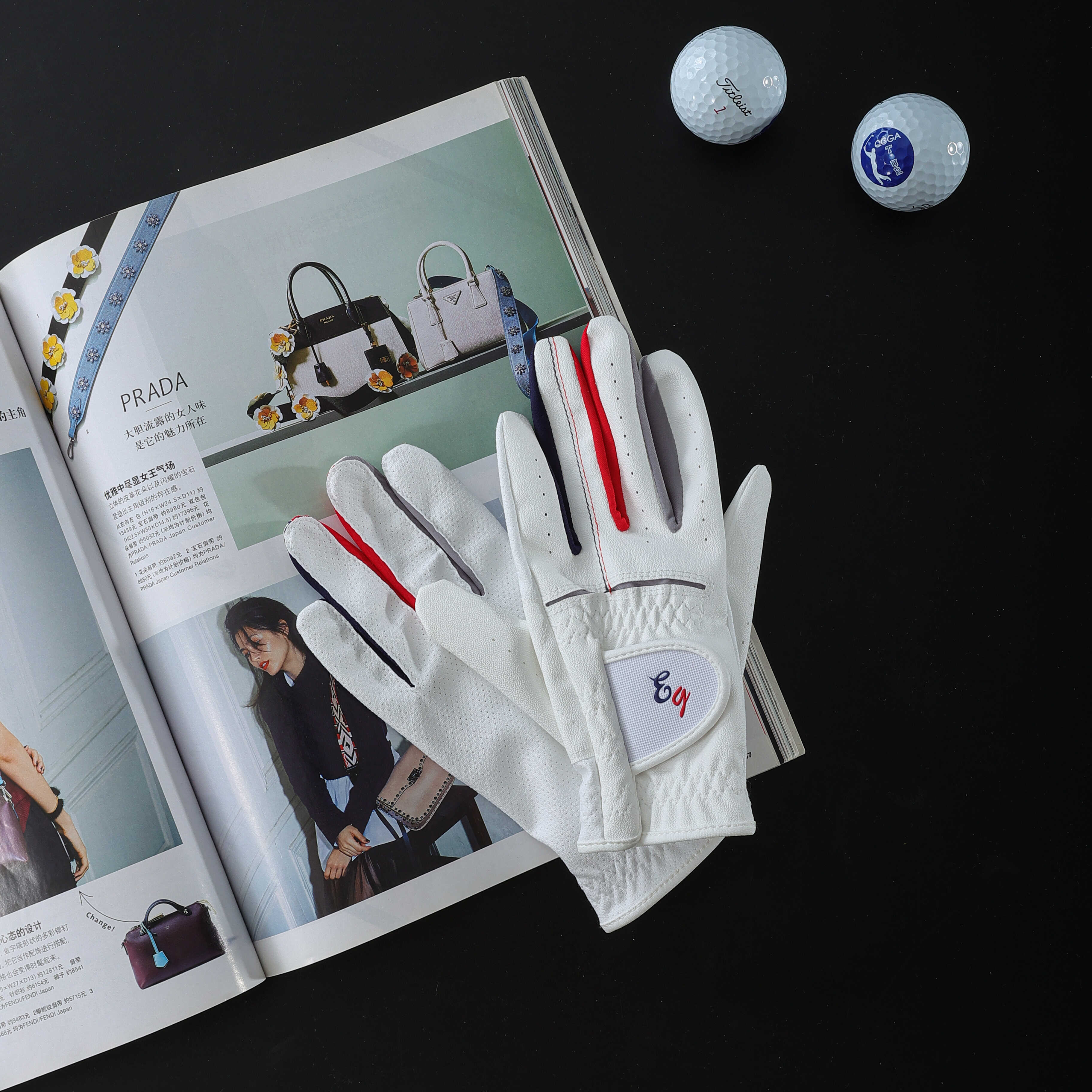 韩国弹力纳米超纤高尔夫手套