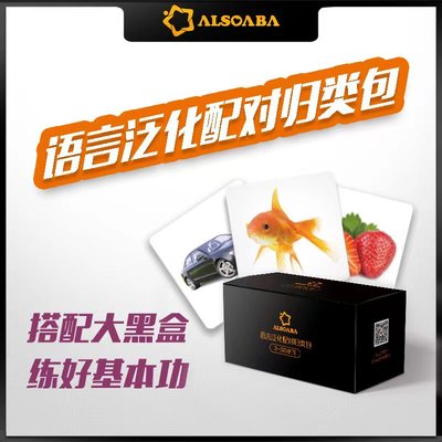 【ALSOLIFE官方授权店】ALSOABA小黑盒语言认知泛化配对归类教具