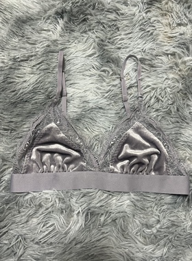 荷兰小众品牌love stori家丝绒蕾丝拼接性感文胸2码