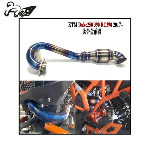 适用于KTM DUKE250 DUKE390 RC390钛合金前段RC390原装中段2017+