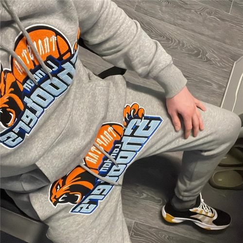 trapstar连帽卫衣加绒秋冬套装
