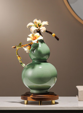 葫芦摆件高档客厅玄关装饰