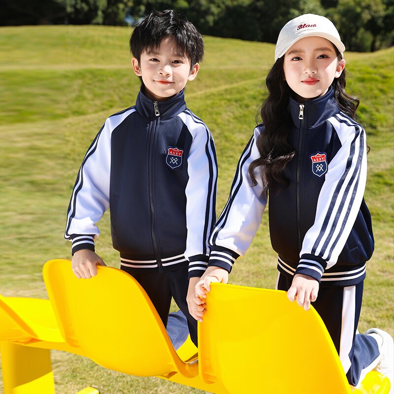 韩版小学生校服春秋款幼儿园园服三件套装时尚活力运动会男女班服