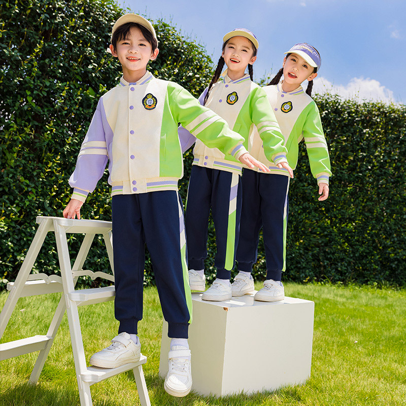 幼儿园园服棒球服春秋套装儿.童运动班服3四件套幼儿园园服学院风