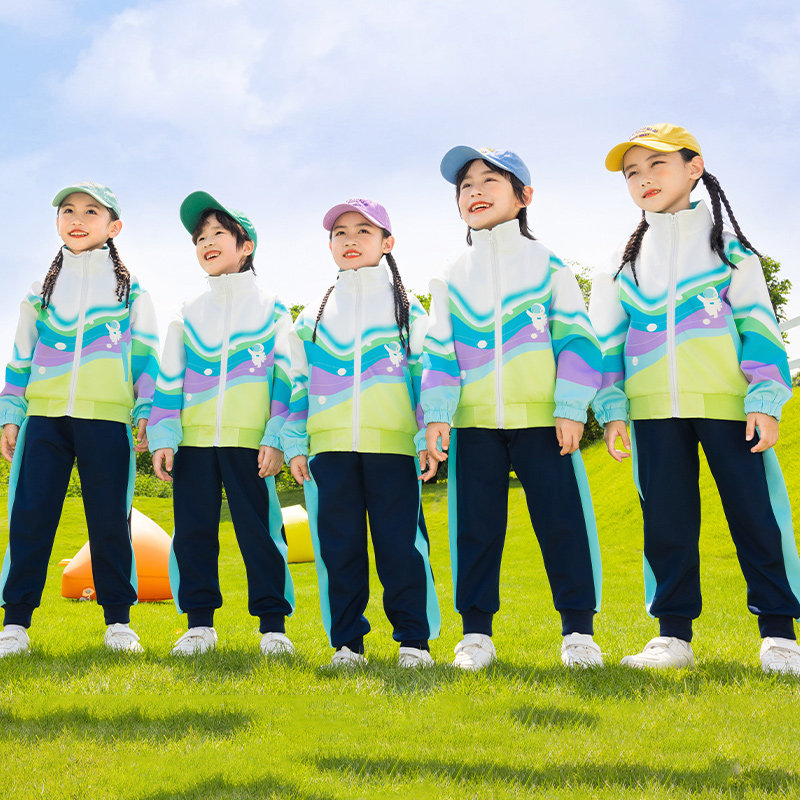中小学生校服春秋款运动套装幼儿园园服学院风棒球服一二年级班服