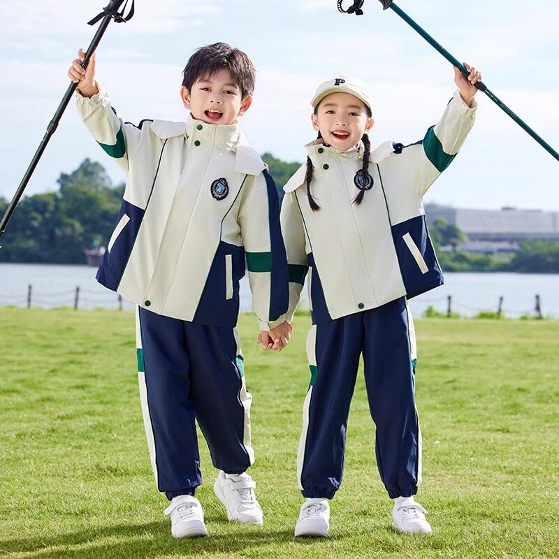 幼儿园儿童班服三件套运动学院风