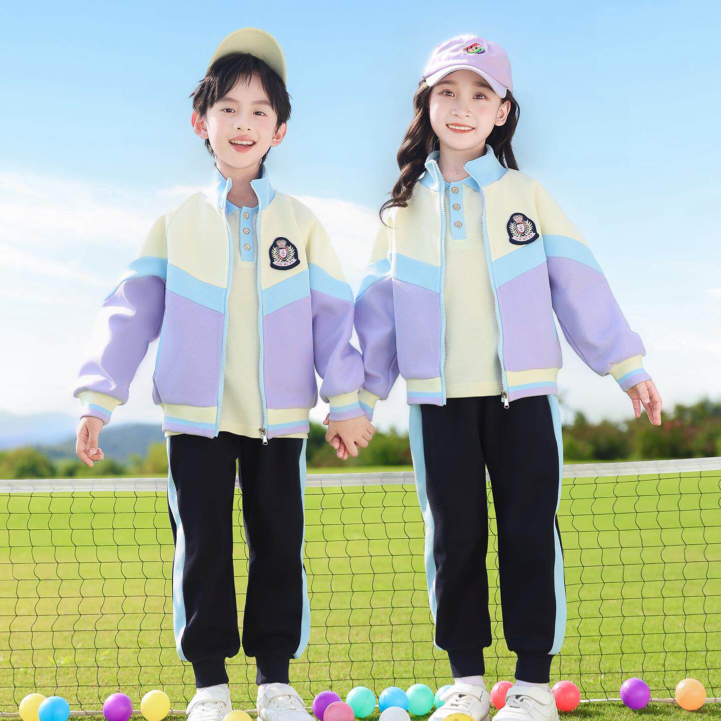 小学生班服夏季三件套装儿童纯棉英伦校服运动会幼儿园园服春秋款