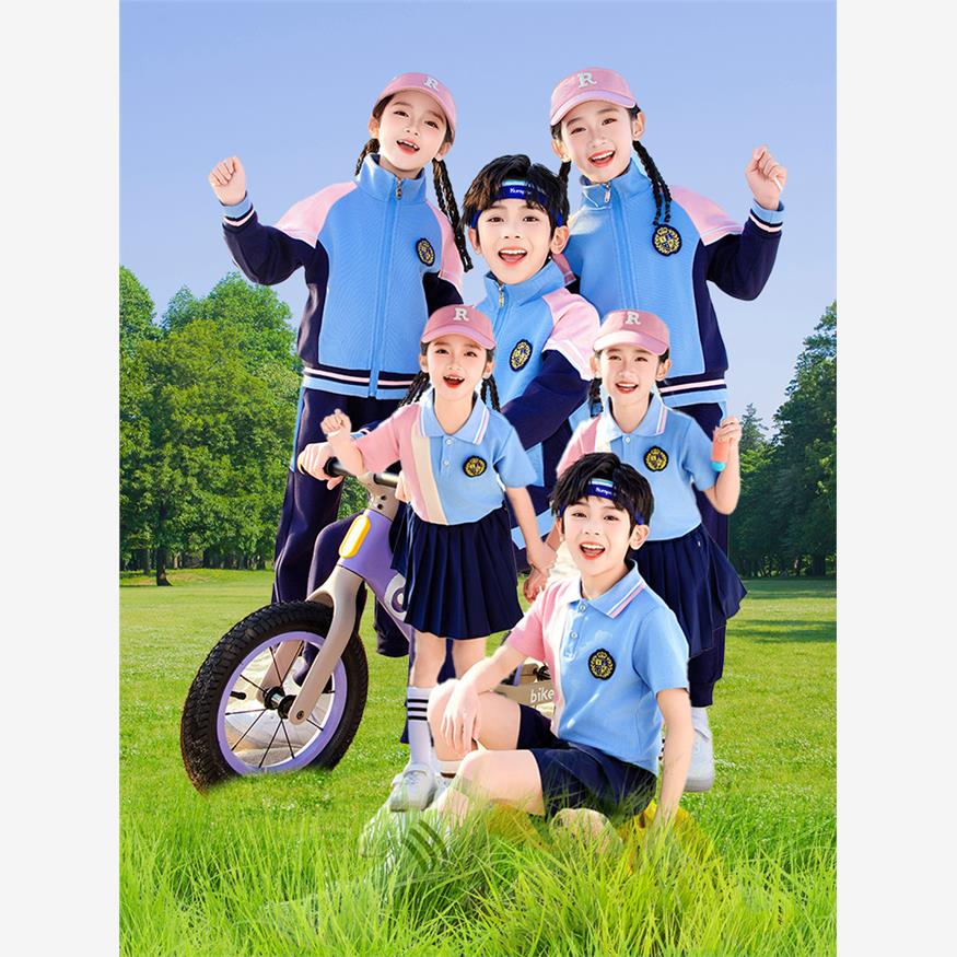 小学生校服大全运动装四件套儿童夏季幼儿园园服春秋装冲锋衣班服图片