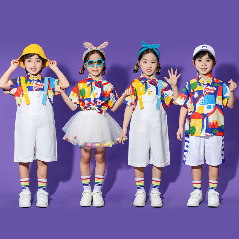 六一儿童表演啦啦队套装