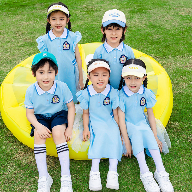 小学生校服夏装儿童演出服六一大合唱表演毕业照班服幼儿园园服