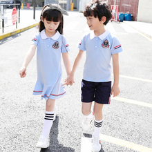 幼儿园园服夏装学院风短袖儿童班服夏季韩版毕业服小学生校服套装