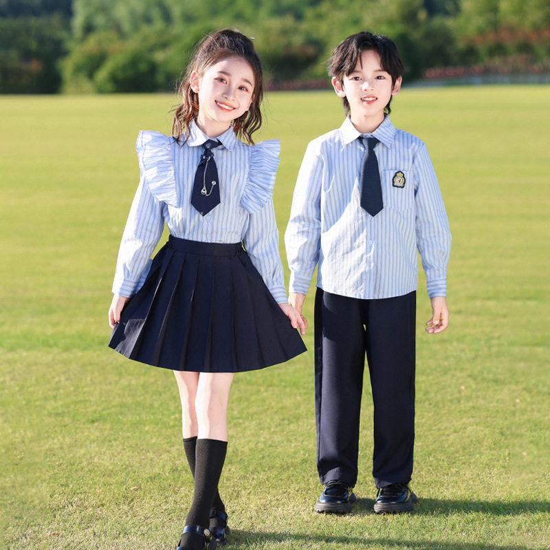 小学生学院风长袖班服幼儿园毕业照园服儿童朗诵演出服舞蹈合唱服