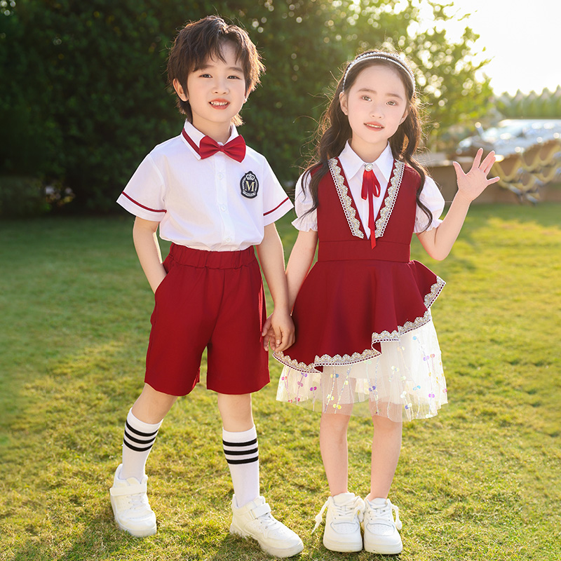 六一表演服装儿童英伦礼服幼儿园服小学生班服校服套装毕业照演出