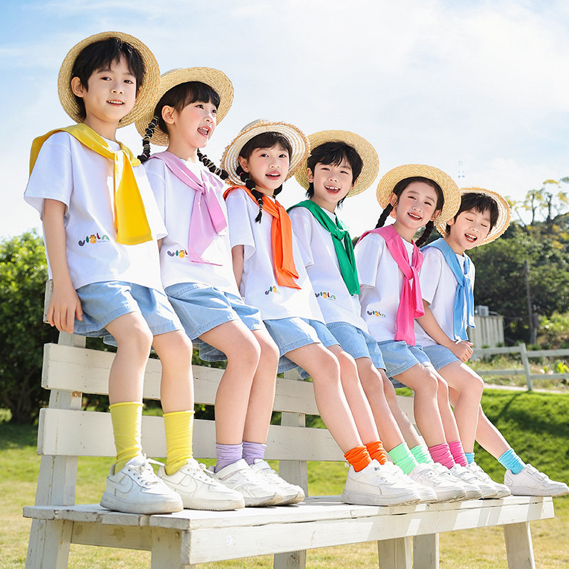 夏季儿童表演服幼儿园班服六一儿童演出服小学生团体操运动会服装