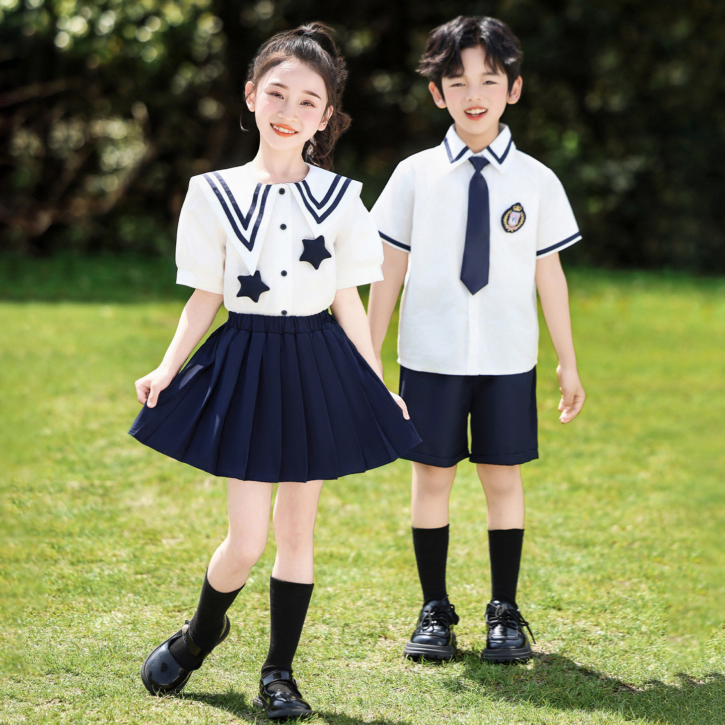 六一儿童表演服装小学生诗歌朗诵合唱幼儿园园服毕业照班服演出服